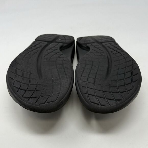 Oofos Ooriginals Sandals Womens 6 Black Flip Flop Thong Comfort Recovery Unisex - Picture 14 of 15